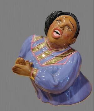 Vintage Clay Art "Joyful Noise" Ceramic Cookie Jar (1999) - In Original Box